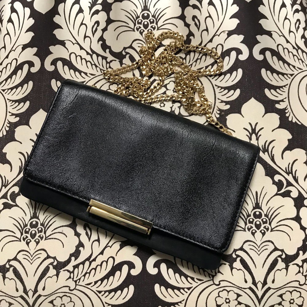 Banana Republic Black Leather Crossbody